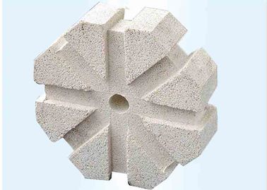 Heteromorphic Mullite Refractory Insulation Materials High Strength White Color