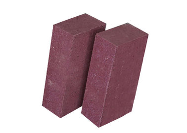 High RUL Chrome Corundum Clay Brick Kiln , Purple Kiln Fired Bricks Low Creep